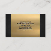 Blauwdruk Top Uitzicht Goud Zwart Textuur Visitekaartje (Achterkant)