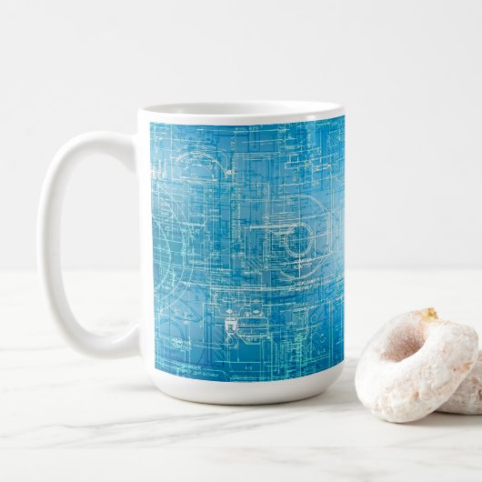 Blauwdruk van Bold Dreams Coffee Mok (Met donut)