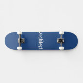 Blauwdruk van de architect persoonlijk skateboard (Horizontaal)