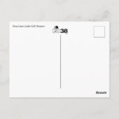 Blauwdruk van de module Lander Lunar (LM) Briefkaart (Achterkant)