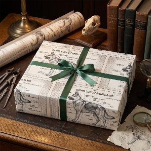 Blauwdruk van Duitse Herdershond Cadeaupapier