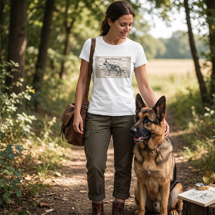 Blauwdruk van Duitse Herdershond T-shirt
