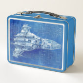 blauwdruk van een ruimteschip (Voorkant)