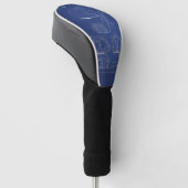 Blauwdruk van golfclub golfheadcover (Schuin)