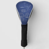 Blauwdruk van golfclub golfheadcover (Voorkant)