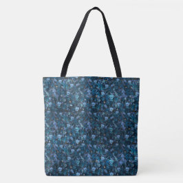 Blauwdruk Viooltjes Tote Bag