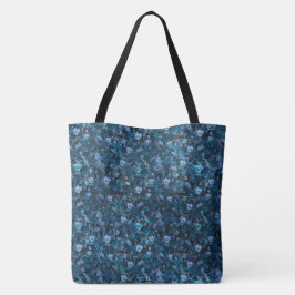 Blauwdruk Viooltjes Tote Bag