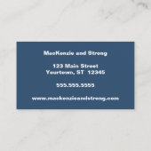 Blauwdruk voor Architect Engineer Draftsman Visitekaartje (Achterkant)