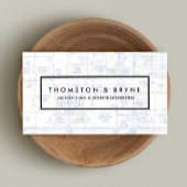 Blauwdruk voor architectenarchitect visitekaartje