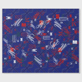 Blauwdruk voor een Britse vlag van de Unie Cadeaupapier (Vlak)