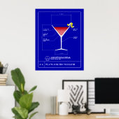 Blauwdruk voor een Cosmopolitan Poster (Thuiskantoor)