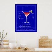 Blauwdruk voor een Cosmopolitan Poster (Keuken)