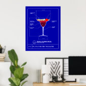 Blauwdruk voor een Tequila Sunrise Poster (Thuiskantoor)