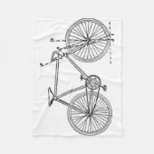 Blauwdruk voor fietsen fleece deken (Voorkant)