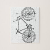 Blauwdruk voor fietsen legpuzzel (Verticaal)