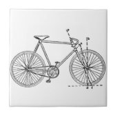 Blauwdruk voor fietsen tegeltje (Voorkant)