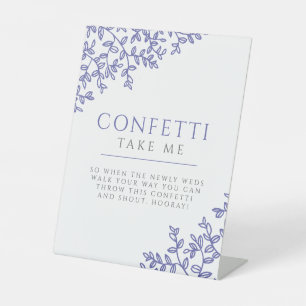 blauwdruk voor het trouwbord reclamebord met voetstuk