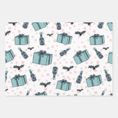 Blauwdruk voor kerstpapier inpakpapier vel (Voorkant)