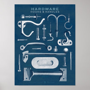 blauwdruk voor Poster van handvatten