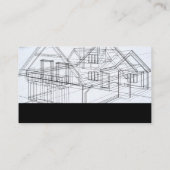 Blauwdruk voor thuis visitekaartje (Achterkant)