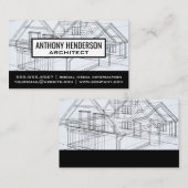 Blauwdruk voor thuis visitekaartje (Voorkant / Achterkant)