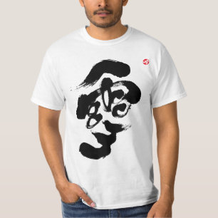 Blauwdruk zwarte voorzijde t-shirt