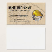 Blauwdrukken | Architect Hard Pet | timmerwerk Visitekaartje (Voorkant /achterkant)