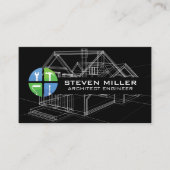 Blauwdrukken | architect | techniek visitekaartje (Voorkant)