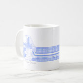 Blauwdrukken bij Space Shuttle Koffiemok (Voorkant links)