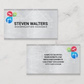 Blauwdrukken | Bouw bouwservices Visitekaartje (Voorkant / Achterkant)