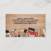 Blauwdrukken | Bouwgereedschap Visitekaartje (Achterkant)