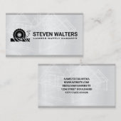 Blauwdrukken | cirkelzaagsnijhout visitekaartje (Voorkant / Achterkant)