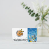 Blauwdrukken | Gereedschap voor het timmeren van b Visitekaartje (Staand voorkant)