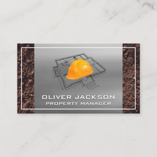 Blauwdrukken | Hardhat Visitekaartje (Voorkant)