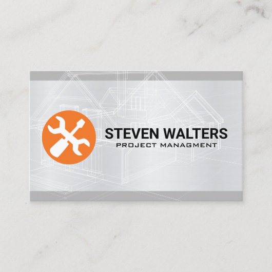 Blauwdrukken | Hardwarehulpmiddelen Visitekaartje (Voorkant)