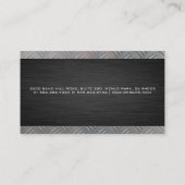 Blauwdrukken | Huis Logo | Staal Visitekaartje (Achterkant)