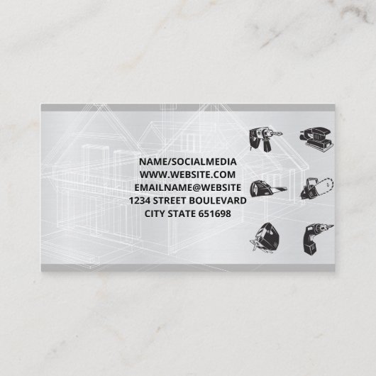 Blauwdrukken | Krachtige Hulpmiddelen Visitekaartje (Achterkant)