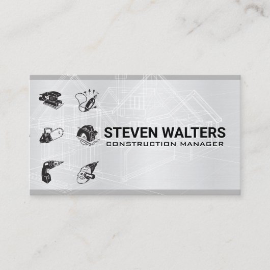 Blauwdrukken | Krachtige Hulpmiddelen Visitekaartje (Voorkant)