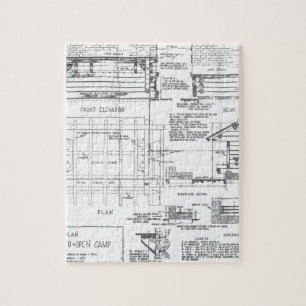 Blauwdrukken Legpuzzel