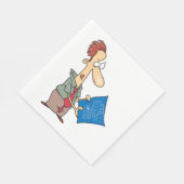 Blauwdrukken lezen Papieren servetten (Hoek)