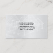 Blauwdrukken | Logo van zonnepaneel | Technologie Visitekaartje (Achterkant)