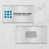 Blauwdrukken | Loodgieterpictogrammen Visitekaartje (Voorkant / Achterkant)