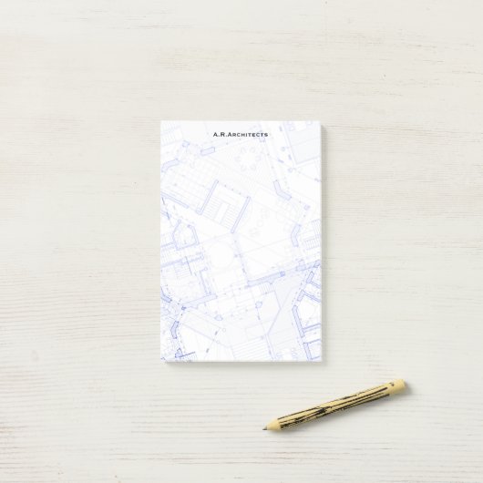 Blauwdrukken Post-it® Notes (Op bureau)