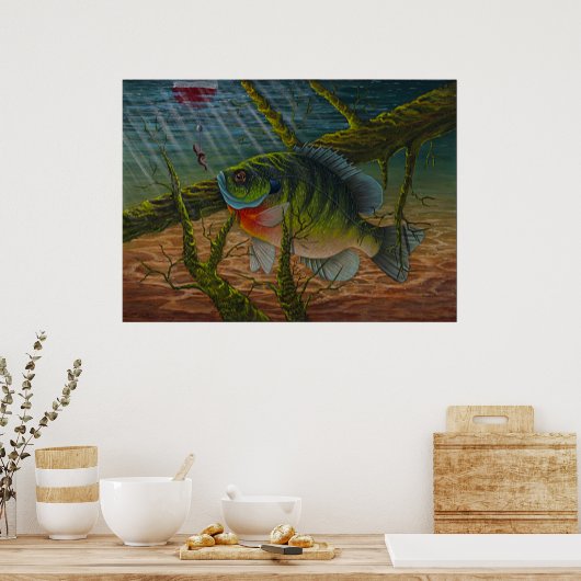 Blauwdrukken Poster (Keuken)