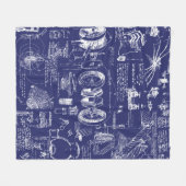 Blauwdrukken van Da Vinci // Fleece Deken (Voorkant (Horizontaal))