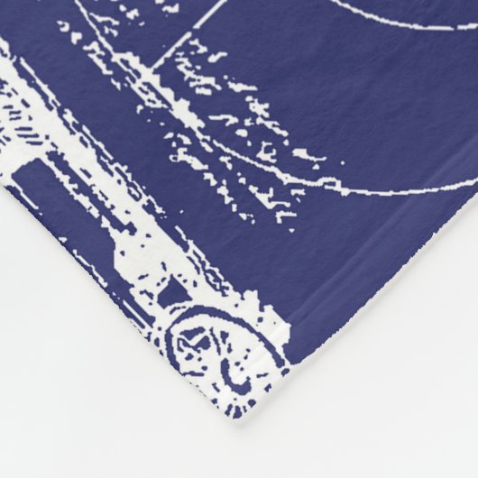 Blauwdrukken van Da Vinci // Fleece Deken (Hoek)