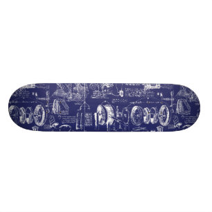 Blauwdrukken van Da Vinci // Skateboard