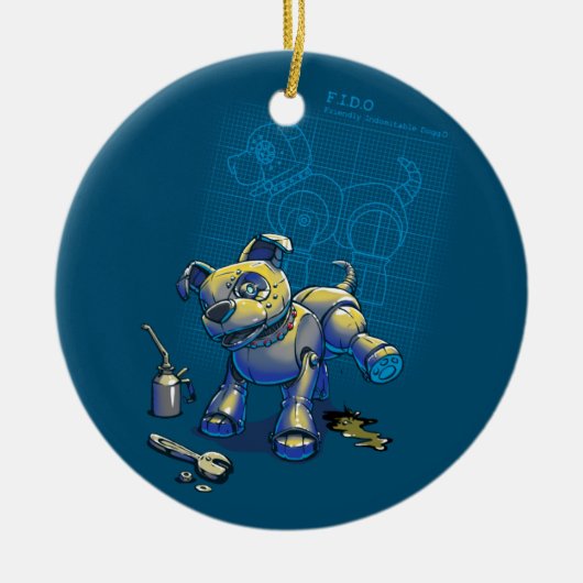 Blauwdrukken voor een Bestie Keramisch Ornament (Voorkant)