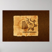 Blauwdrukken voor Eiffel Tower Poster (Voorkant)