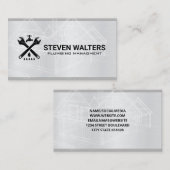 Blauwdrukken | Wrench en spout Logo Visitekaartje (Voorkant / Achterkant)